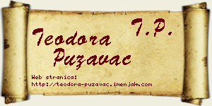 Teodora Puzavac vizit kartica